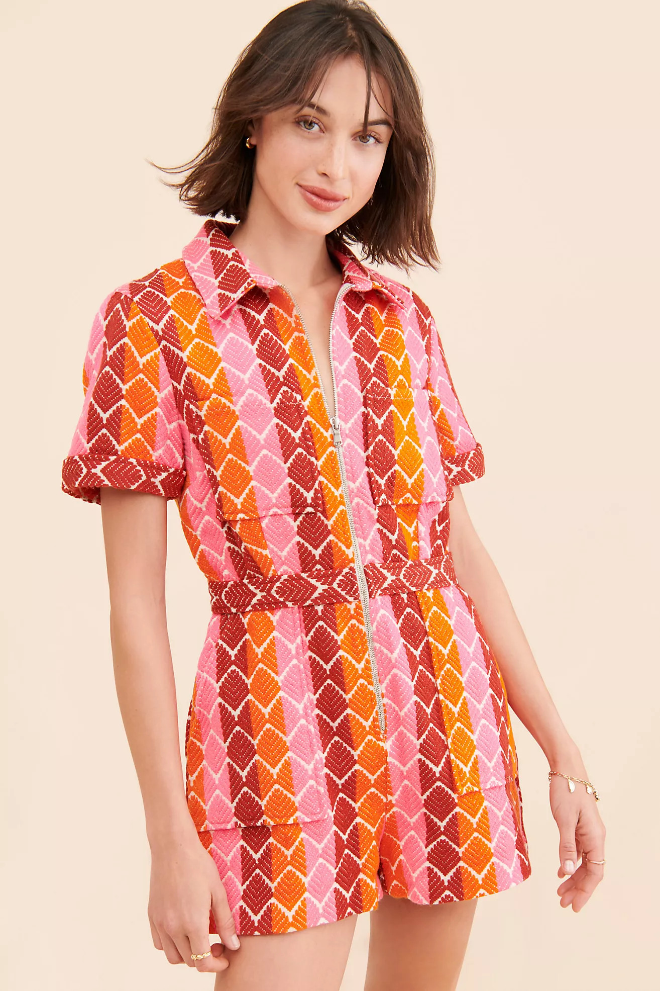 Saylor Nuala Knit Romper | Anthropologie (US)