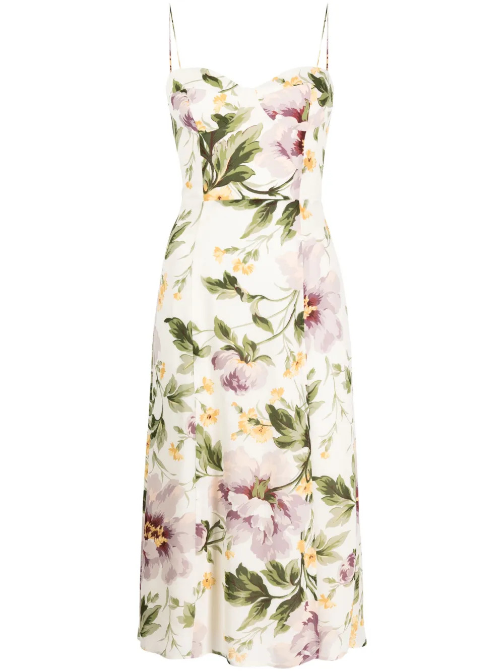 Juliette floral-print midi dress | Farfetch Global