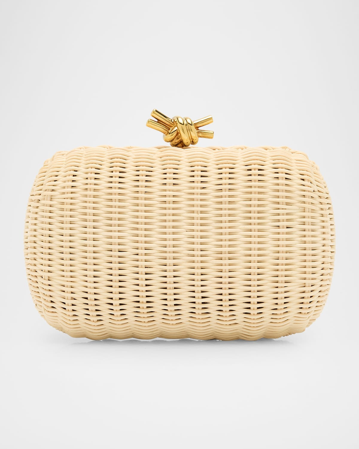 Knot Chain Rattan Crossbody Bag | Neiman Marcus