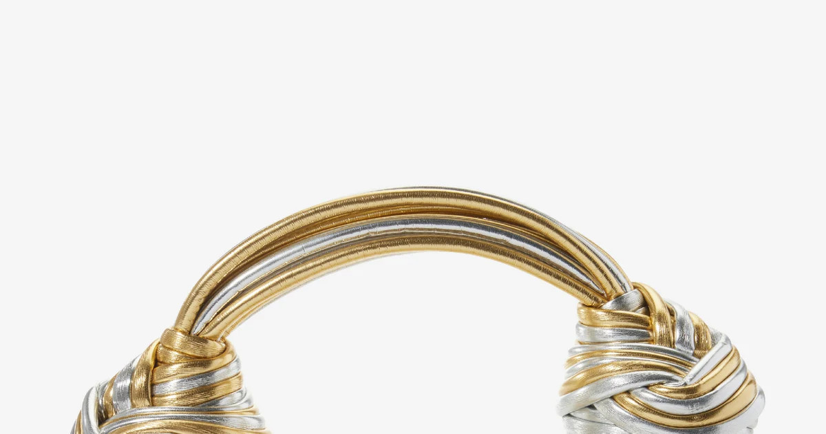 Metallic Strappy Purse - Gold/Silver | Boston Proper | Boston Proper