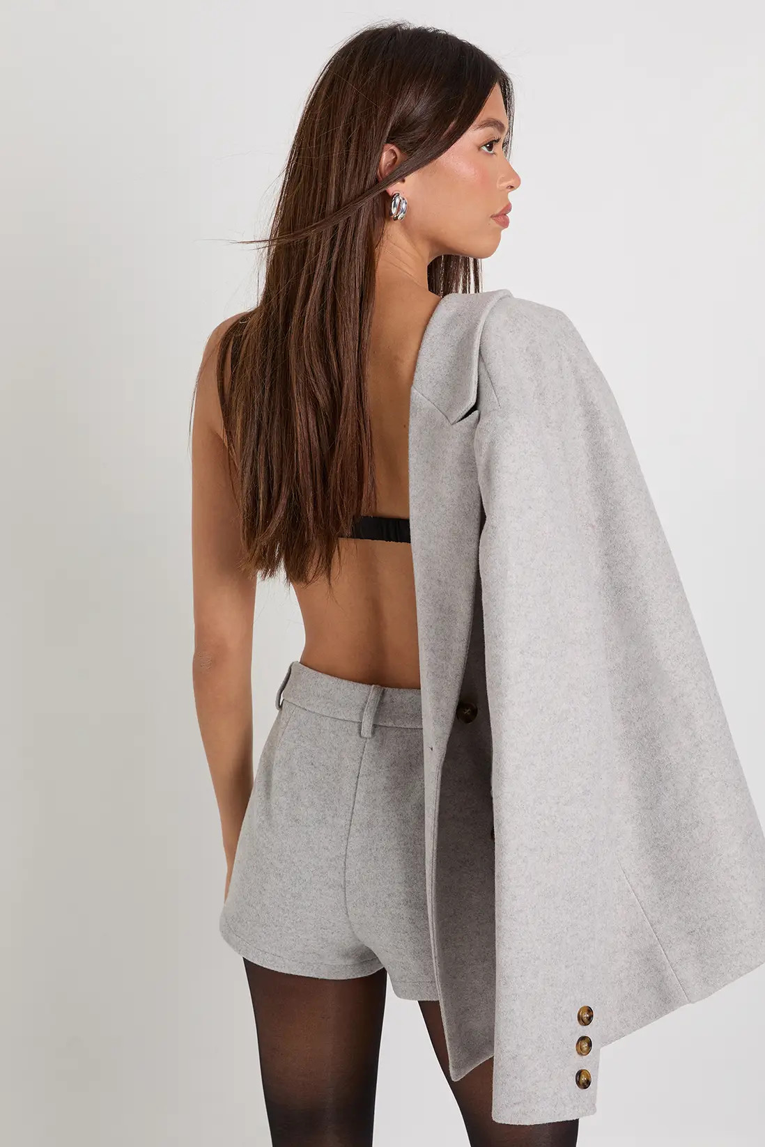 Wool Look Mini Skort | Boohoo.com (UK & IE)