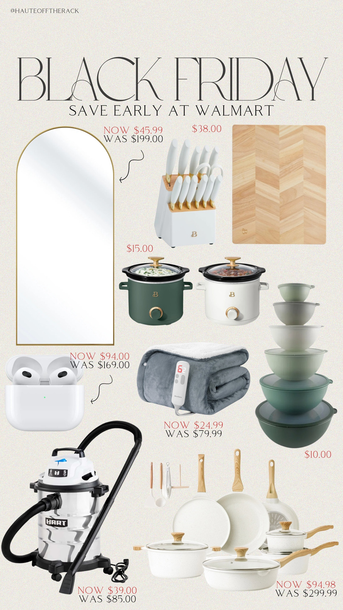 #walmartpartner Black Friday deals on @Walmart start early!

#walmartdeals #walmartfinds #blackfriday #giftsforher #giftguide #homeessentials #goldmirror #kitchenessentials #cookware

#LTKCyberWeek #LTKSaleAlert #LTKHoliday