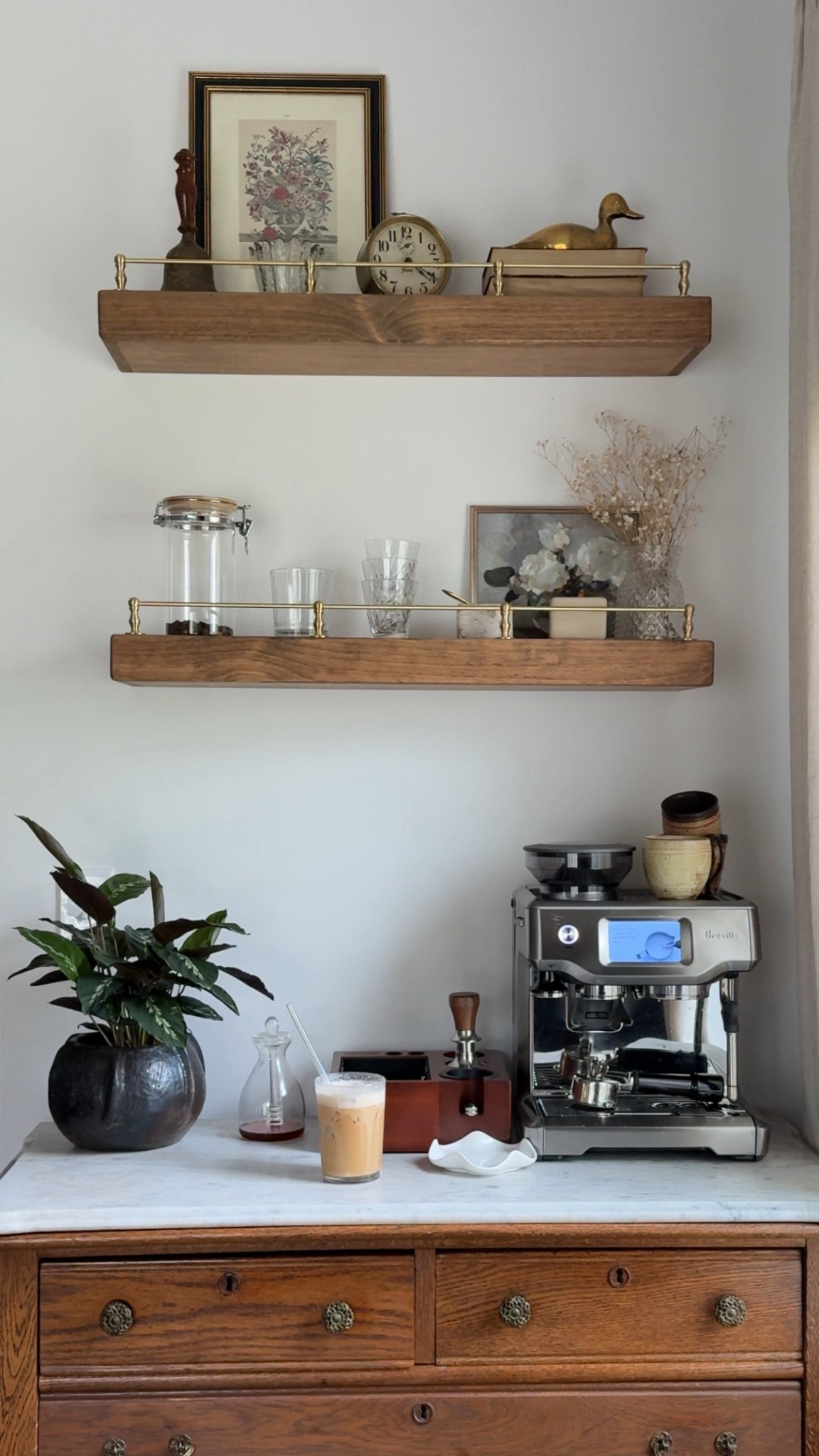 5/21/25 cozy coffee corner details 🫶🏼 cozy coffee corner, home coffee station, at home barista setup, countertop espresso machine, aesthetic coffee nook, neutral kitchen decor, cozy kitchen styling, morning coffee must-haves, amazon coffee setup, coffee bar inspo, small space coffee corner, daily coffee routine, coffee lover setup, cozy corner ideas, coffee station organization

