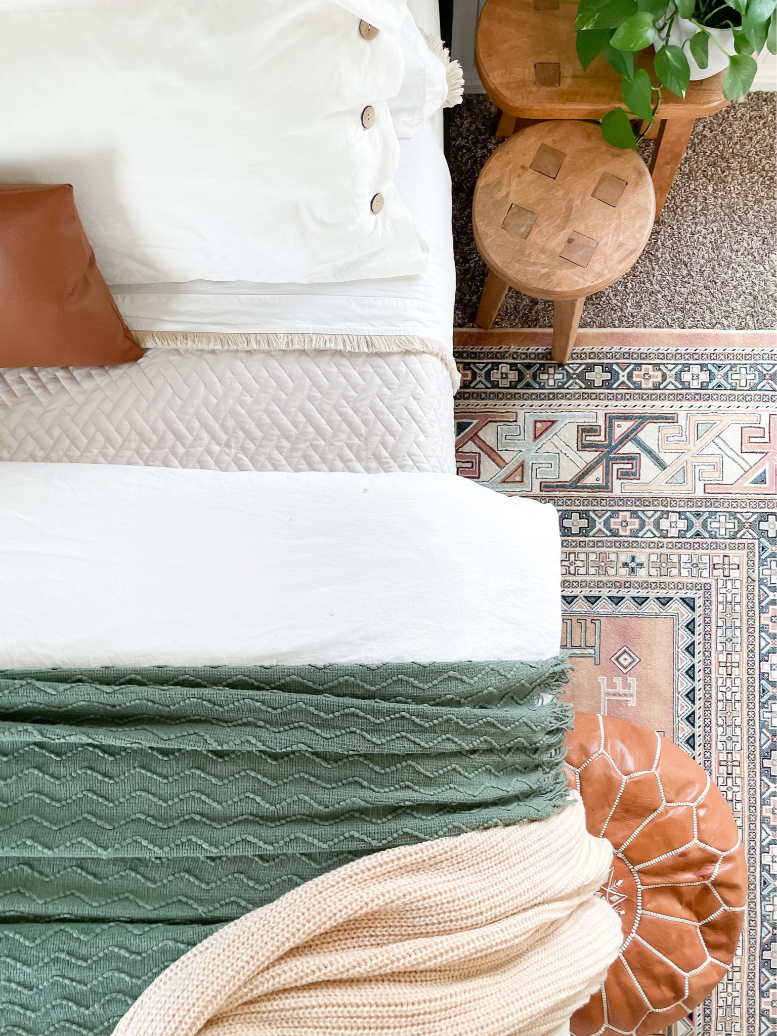 Adding texture and layers is a great way to make a bedroom feel super cozy  

#LTKhome