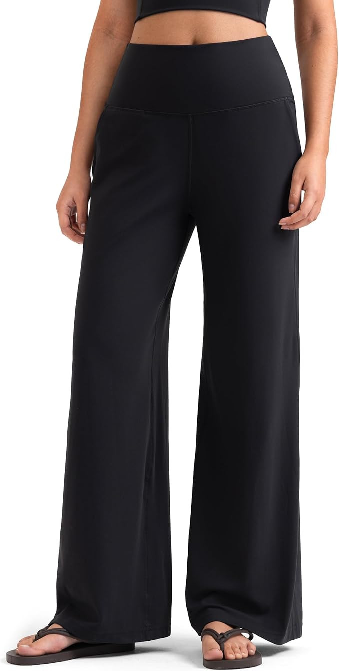 Colorfulkoala Dreamlux Women's High-Waisted Wide Leg Yoga Pants - Ultra Soft Casual Lounging Legg... | Amazon (US)