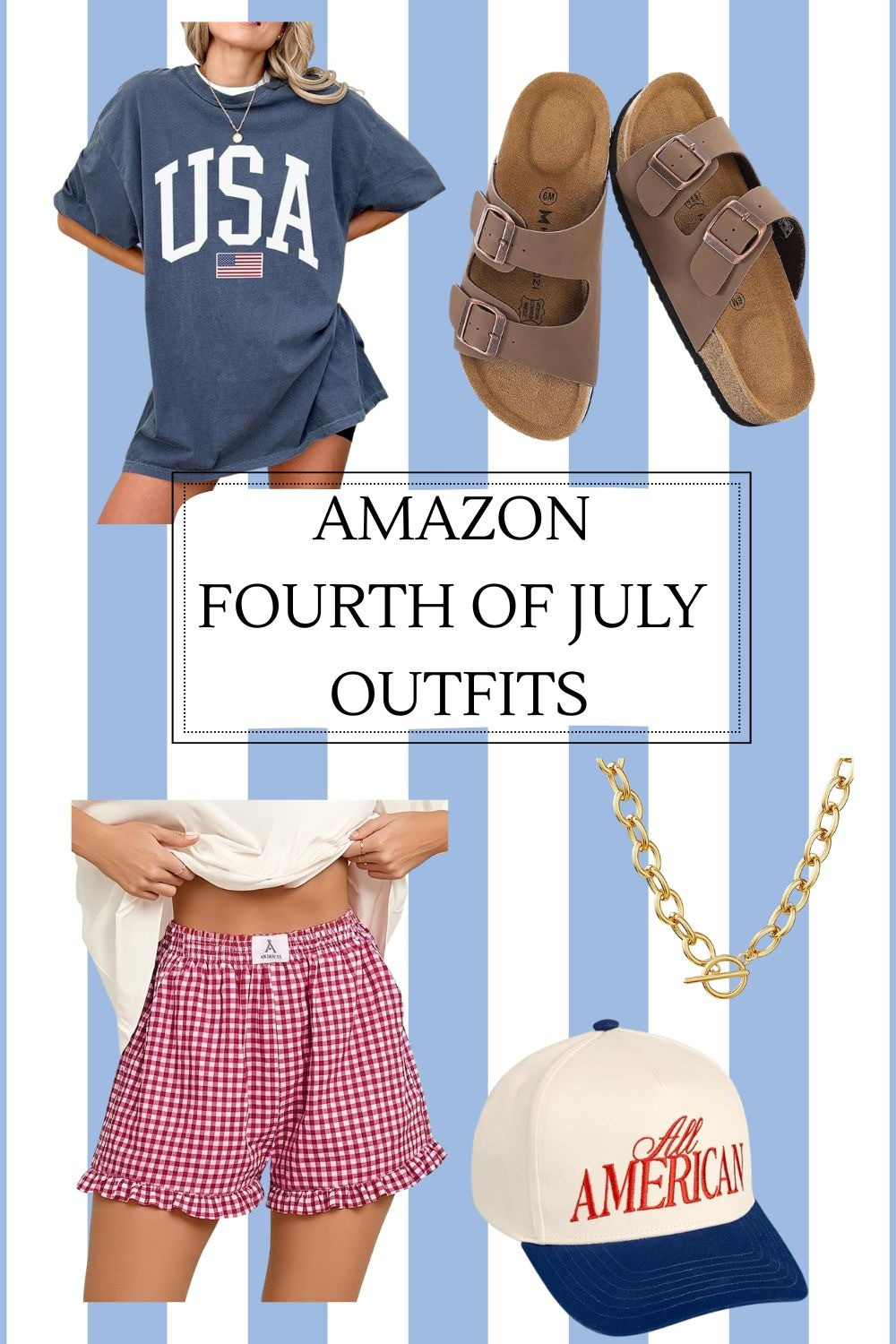 This super cute, super fun, relaxing outfit is perfect for the Fourth of July. Whether you are going to your best friend's BBQ or your neighborhood cookout, this outfit will support your cozy side.

#amazonaffiliate

#LTKootd #LTKSeasonal