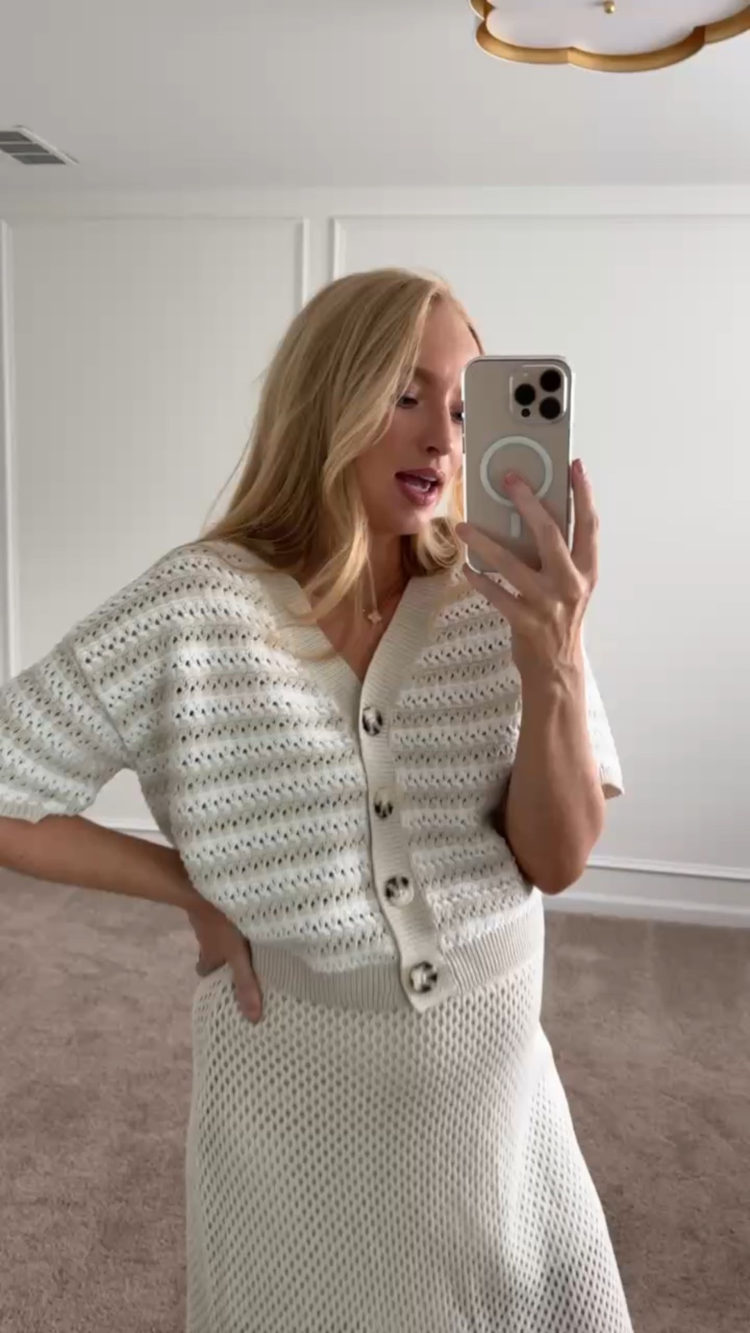 This knit outfit would be a perfect casual beach vacation look! Both the cardigan and skirt are under $30!! Wearing size small. Cardigan comes in other colors as well. Summer outfits // beach outfits // casual outfits // comfortable outfits // vacation outfits // Target finds // neutral outfits // bump friendly outfits 


#LTKFindsUnder50 #LTKSummerEdit #LTKSeasonal