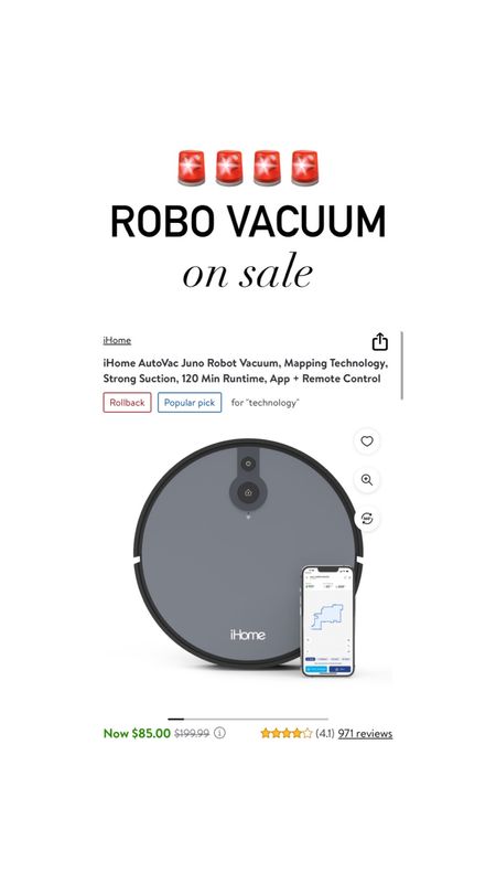 Robo vacuum on sale!!! Over $100 off! Great deal 😍🚨

#LTKsalealert #LTKGiftGuide #LTKCyberWeek