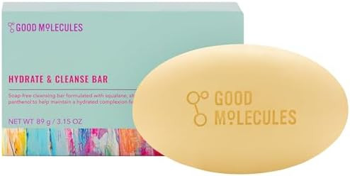 Good Molecules Hydrate and Cleanse Bar - Soap Free Bar with Shea Butter and Macadamia Seed Oil fo... | Amazon (US)