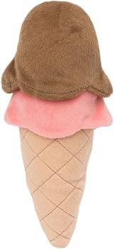 ZippyPaws - NomNomz Plush Squeaker Dog Toy for The Foodie Pup - Ice Cream | Amazon (US)