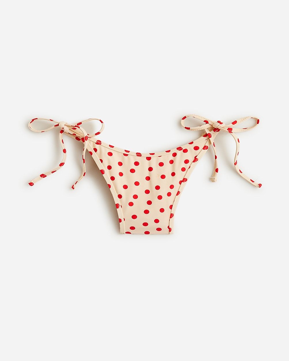 String hipster bikini bottom in red dot print | J.Crew US