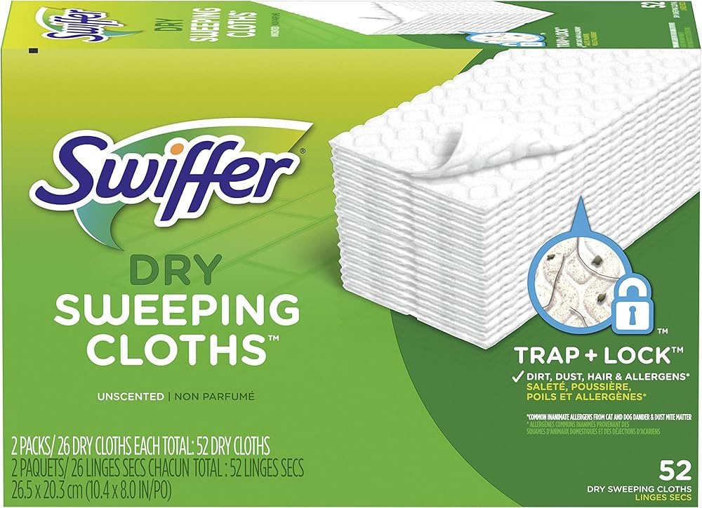 Swiffer Sweeper Dry Mop Refills for Floor Mopping and Cleaning, All Purpose Floor Cleaning Produc... | Amazon (US)
