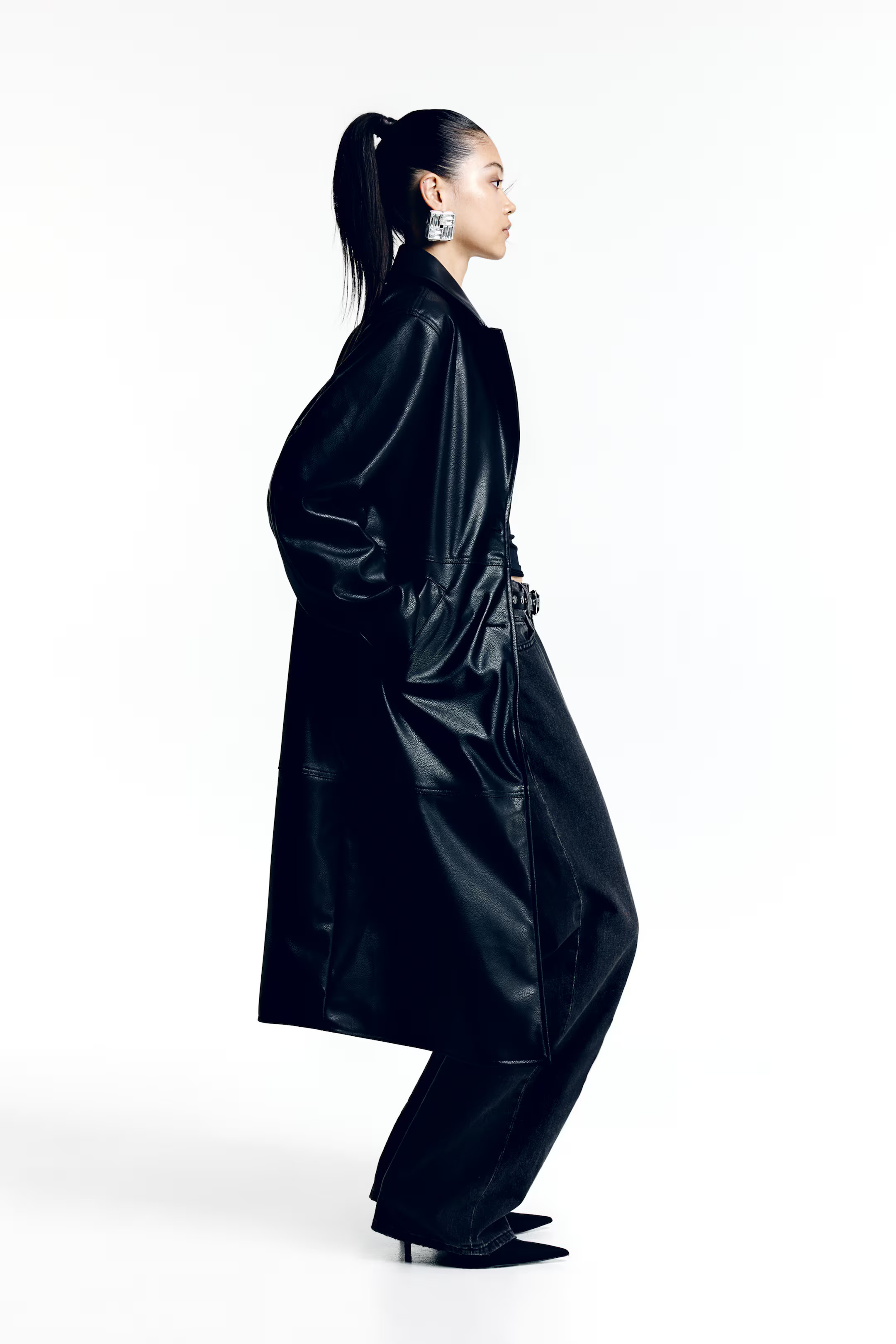 Single-breasted coated coat | H&M (UK, MY, IN, SG, PH, TW, HK)