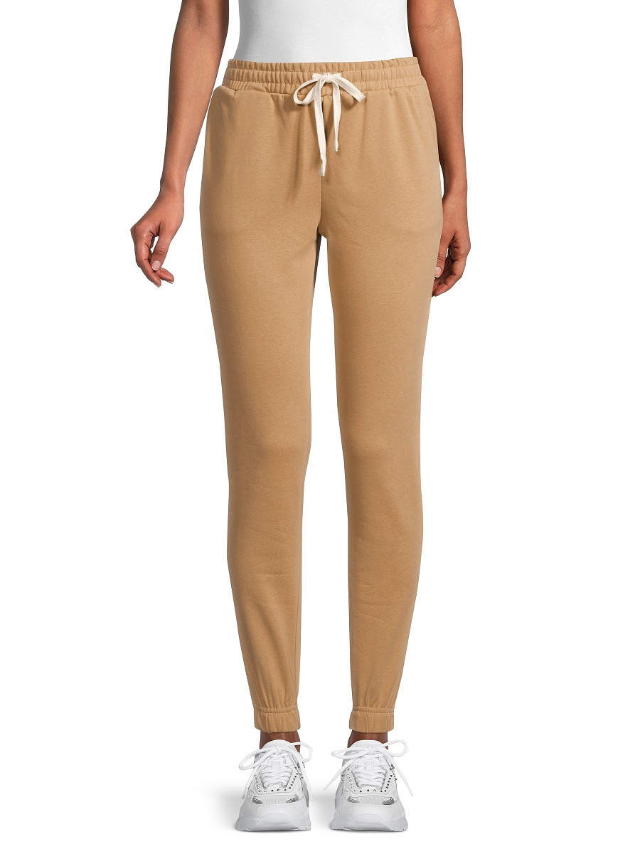 Lea & Viola Women's Drawstring Cotton-Blend Jogger Pants - Tan - Size XS | Saks Fifth Avenue OFF 5TH