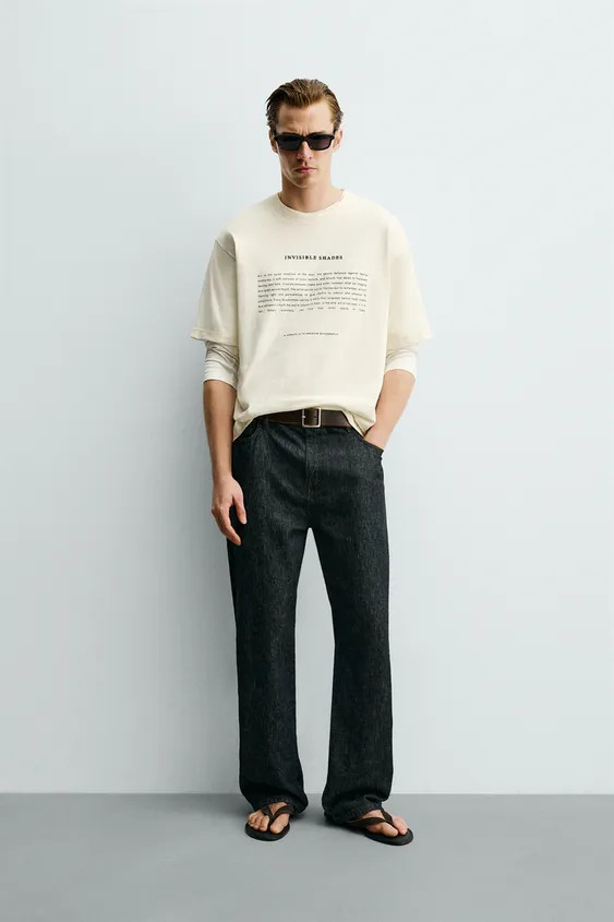 SLOGAN PRINT T-SHIRT | Zara UK