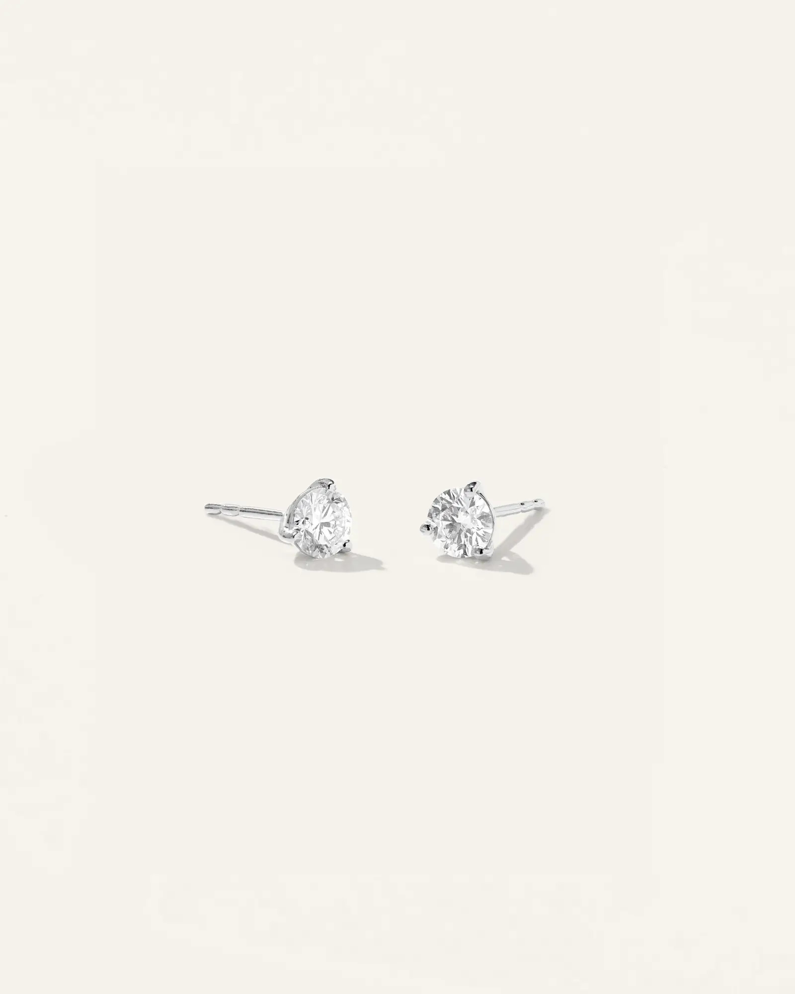 14K Gold Lab Grown Diamond Martini Studs in White Gold | Quince