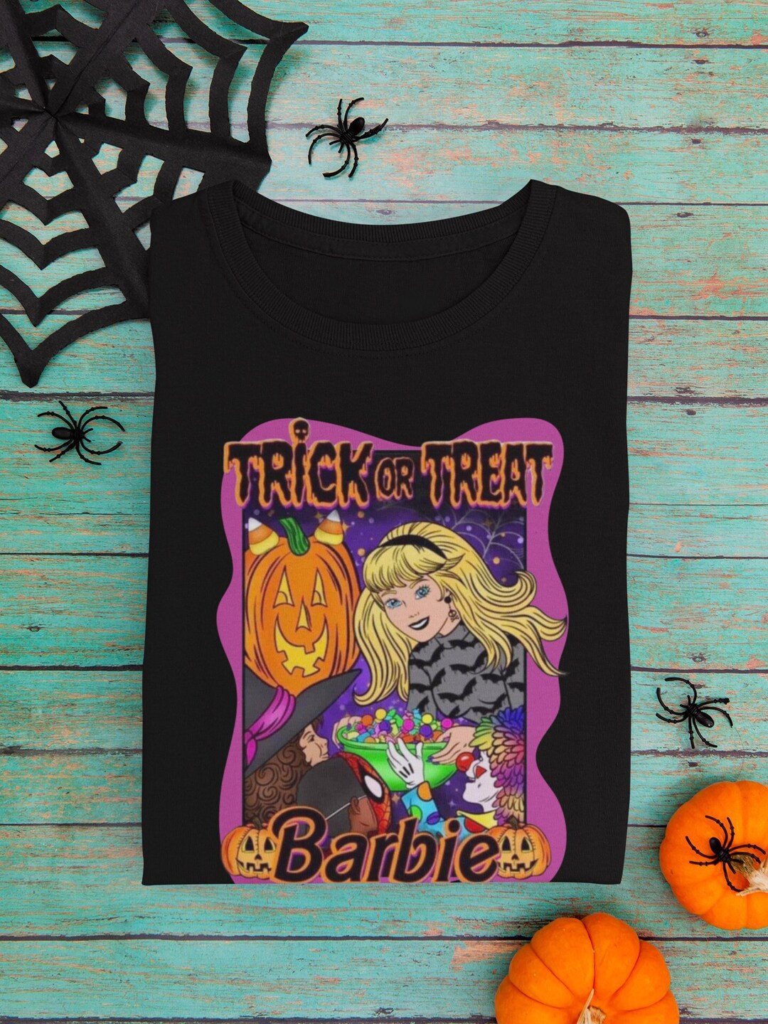 Halloween Shirt,Horror Doll Shirt,Hallween Gift,Doll Baby Girl,Halloween Barbie Tshirt,Vintage Ba... | Etsy (US)