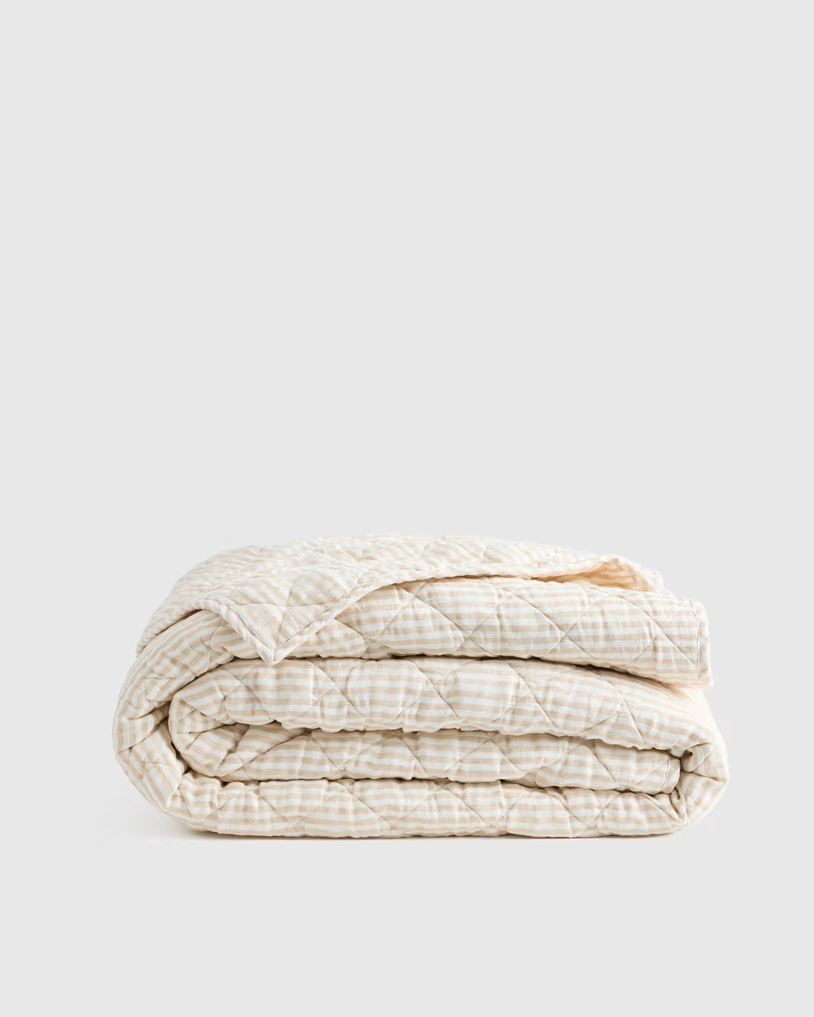European Linen Stripe Quilt | Quince