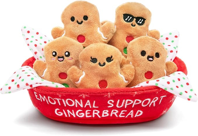 Emotional Support Gingerbread by Relatable, Christmas Stuffed Animals, Great Gingerbread Man Gift... | Amazon (US)