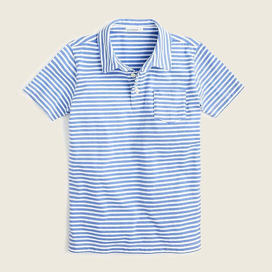 Boys' short-sleeve polo shirt in stripe | J. Crew US