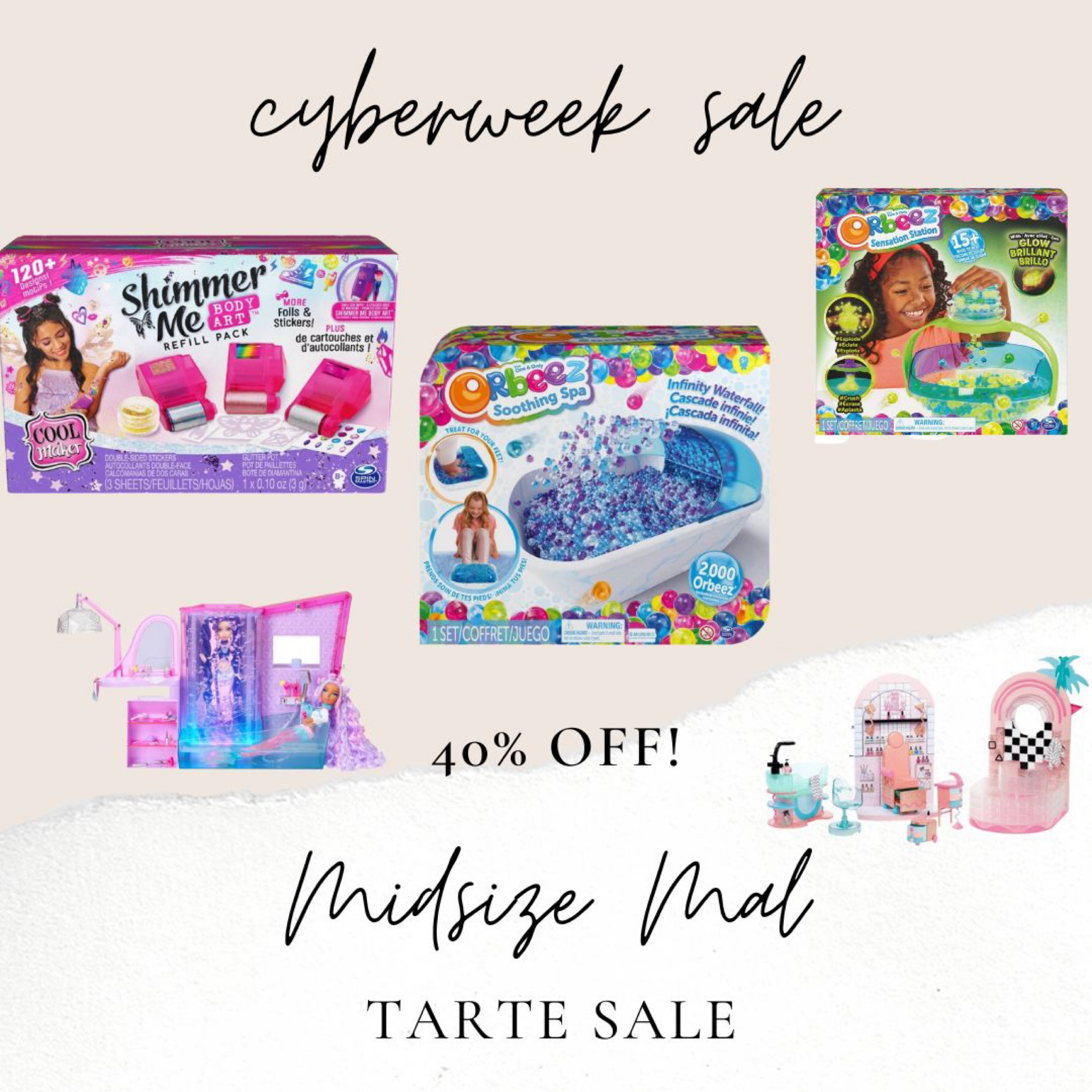 This orbeez spa is really high on my girls Christmas list and it’s currently on major sale for cyber Monday! Linking similar things that girls would love! All are 30-50% off !! 

#LTKCyberweek #LTKkids #LTKGiftGuide