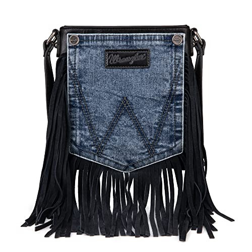 Montana West Small Crossbody Purse for Women Hobo Western Crossover Leather Fringe Purse | Amazon (US)