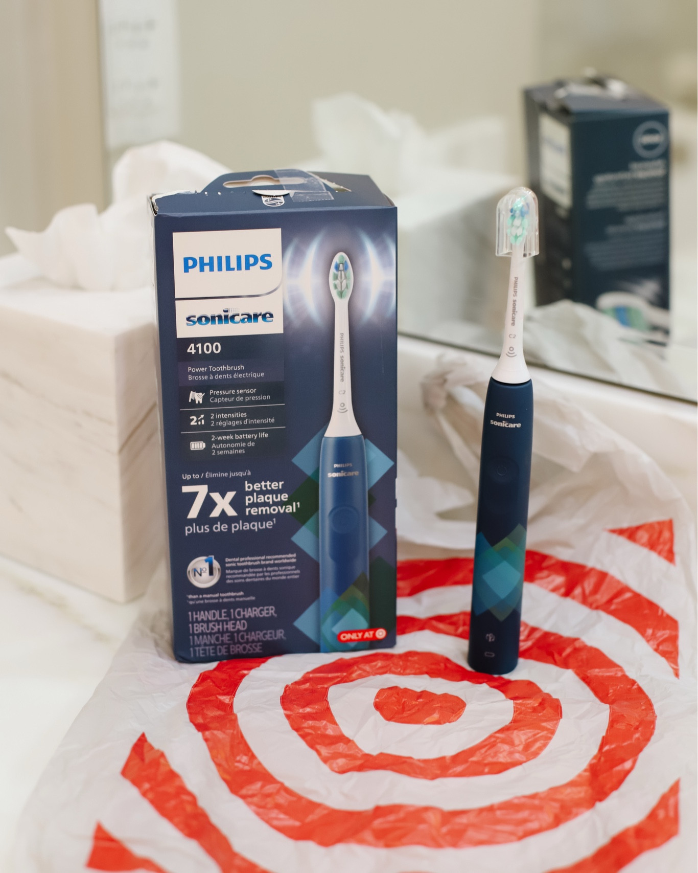 #AD The FIRST thing I do when I get out of bed is brush my teeth!!! It’s the ONLY way to kick start the day and my number one non-negotiable that I can’t live without when it comes to my morning self care routine. That’s why I’m so happy to be partnering with @Target and @PhilipsSonicare to share with you why I made the SWITCH from a manual toothbrush to Philips Sonicare 4100. During pregnancy my gums have been more sensitive than normal so I need something gentle and thankfully @PhilipsSonicare 4100 has two intensity settings that help protect against over brushing while still removing up to 7x more plaque than a manual toothbrush. If you’re looking to make the Sonicare Switch, you can shop at @target!  #PhilipsPartner #TargetExclusive #SonicareSwitch #TargetPartner #Target

Click the link in my bio to shop this @target exclusive Philips Sonicare 4100 in Navy. 

#whiteteeth #whitesmile #toothbrush

#LTKBeauty #LTKSaleAlert #LTKGiftGuide