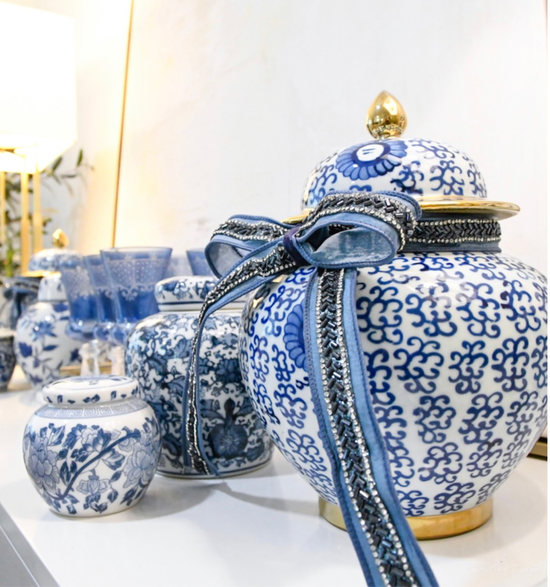 Ginger jars in blue and white 
Home decor


#LTKhome