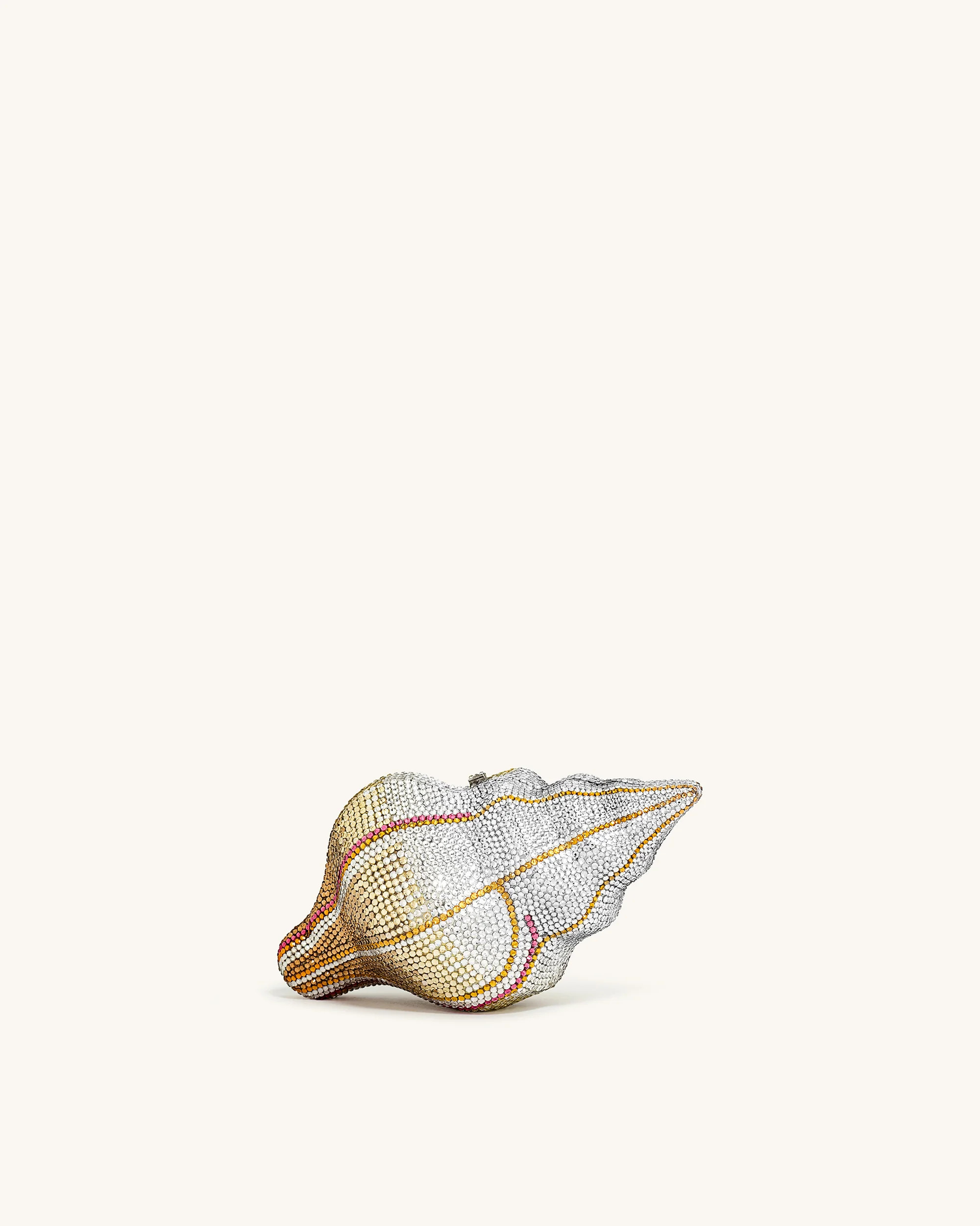 Conch Shape Faux Crystal Clutch - Gold | JW PEI US