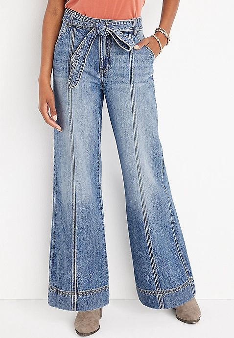 m jeans by maurices™ Wide Leg High Rise Jean | Maurices