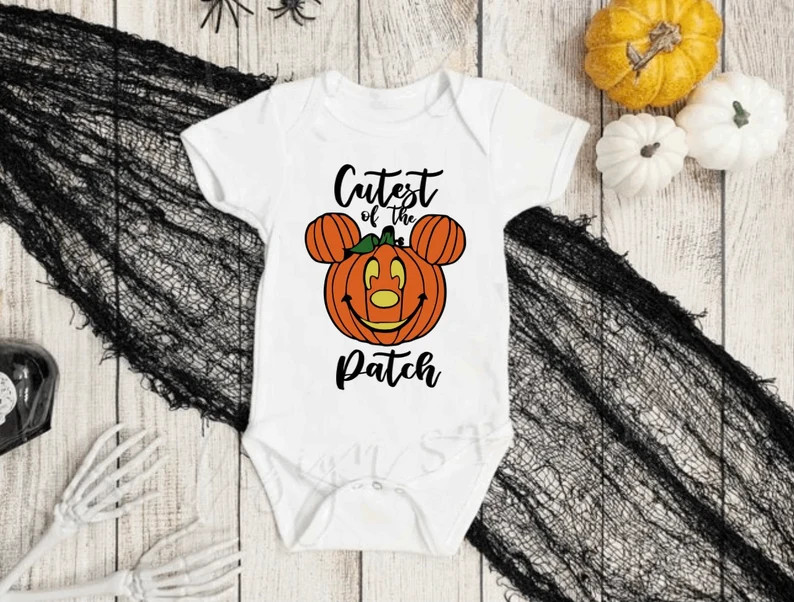 Mickey Halloween Baby Onesie - Etsy | Etsy (US)