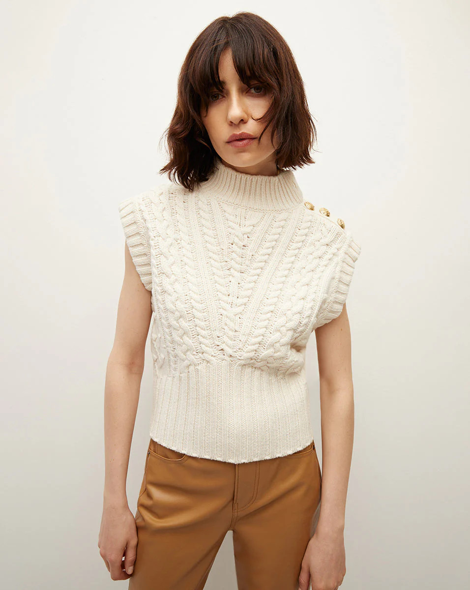 Holton Lambswool Knit Vest | Veronica Beard