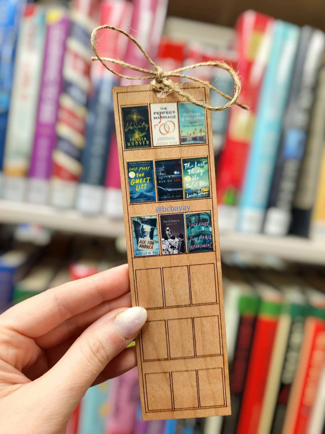 Book Tracker Bookmark Wood Bookmark Wooden Bookmark Bookish Gift Book Lover Gift Custom Bookmark ... | Etsy (US)