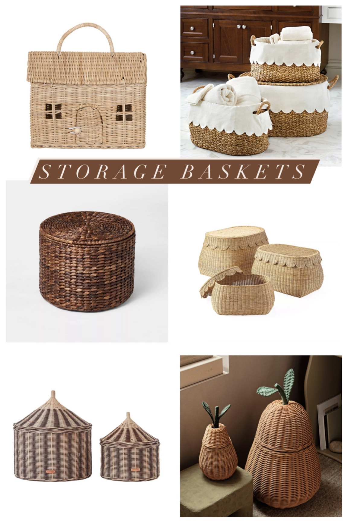 Cute storage baskets with lids. Storage baskets for nurseries and kids rooms. 

#LTKFamily #LTKHome #LTKBaby