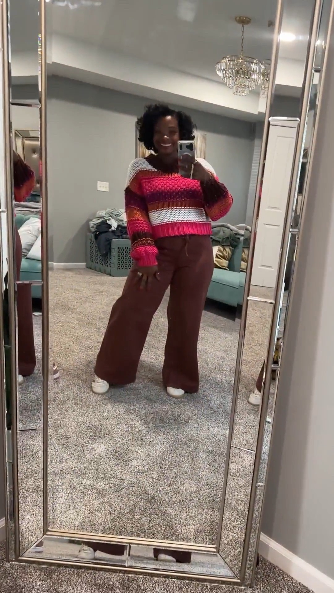 Getting ready for a casual date night! Felt like being cute and comfy tonight  

#LTKVideo #LTKstyletip #LTKover40