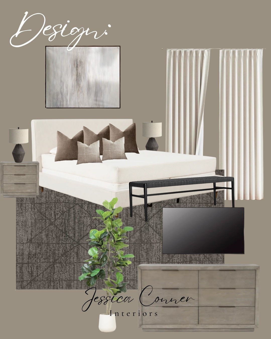 We started with a neutral foundation, keeping current main furniture pieces and adding in some more contrast in the rug and window treatments.

From the concept board to the AI rendering, every detail reflects their personal style! 

✨ Ready to transform your space? Click the link in my bio for services & pricing. Not sure what fits your needs? Feel free to reach out for assistance. 




#VirtualDesign #BeforeAndAfter #BedroomDesign #ModernClassic #TransitionalStyle #InteriorRendering #HomeStyling #InteriorInspo #NeutralInteriors #3DInteriorDesign #JessicaConnerInteriors #ModernBedroom #DesignMoodboard #ClientLove #SoftModern



#LTKHome