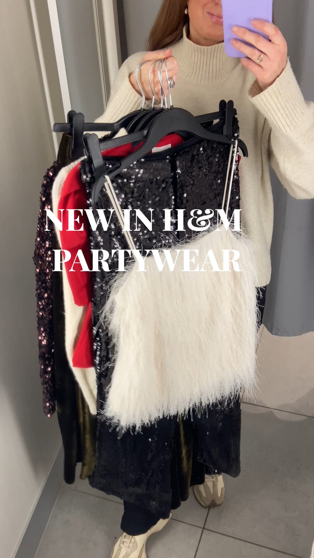 Sharing a roundup of my favourite new in H&M partywear pieces ✨🍸
Here are the looks:

1. Party look 🫒🍸
This glittery mesh cami and black tailored trousers make the perfect Christmas cocktails outfit, chic, simple, and so festive.

2. Festive glam ❤️✨
Obsessed with this red satin halter top paired with the sequin wide leg trousers. A stunning statement look for Christmas parties, holiday dinners or festive nights out.

3. Party Ready 💃🏻🍸
Loving this pearl detail knit top with the black sequin mini skirt. It’s chic, sparkly and perfect for Christmas cocktails or any holiday celebration.

4. Holiday party perfection ✨
This chocolate brown sequin slip dress is the ultimate festive favourite, effortless, beautiful and ideal for winter events, dinners, and New Year’s parties.

5. Luxe Christmas party vibes 🫒🍸✨
This satin bow detail top styled with the green velvet trousers is giving all the elevated festive feels. Perfect for cocktails, dinners, or any seasonal celebration!

#LTKpartywear #LTKuk #LTKfestive