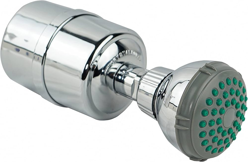 Crystal Quest Shower Filter Chrome with Massage Shower Head | Amazon (US)
