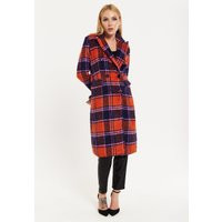House Of Holland Red Check Coat | Debenhams UK