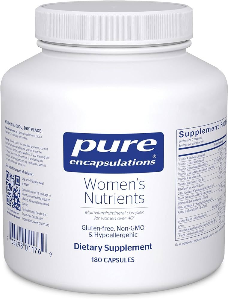 Pure Encapsulations Women's Nutrients - Multivitamin for Women Over 40 to Support Urinary Tract H... | Amazon (US)