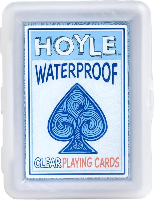 Hoyle Waterproof Playing Cards, Clear Plastic Deck of Cards for Outdoor Card Games, Camping, Beac... | Amazon (US)