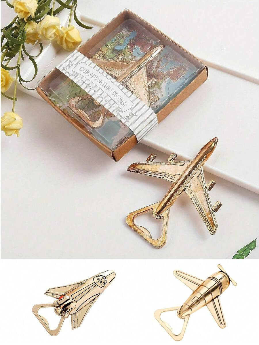 5pcs, Airplane Bottle Opener, Creative Design Metal Wine Opener, Aviation Gifts For Pilot - Airpl... | SHEIN