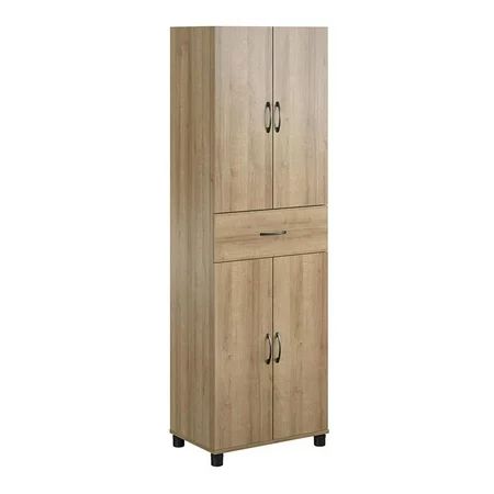 SystemBuild Lory Storage Cabinet with Drawer in Natural | Walmart (US)