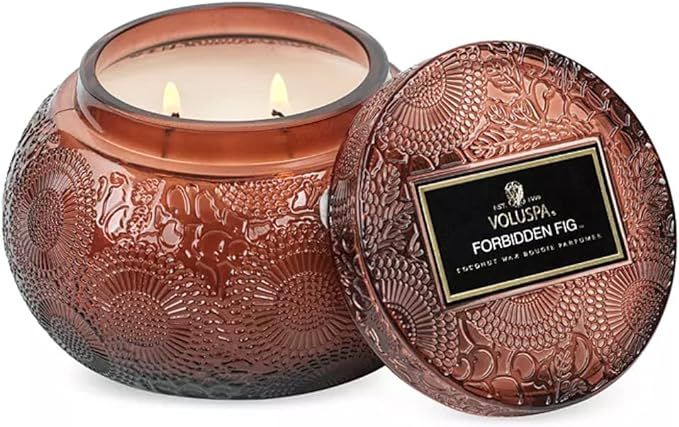 Voluspa Forbidden Fig Chawan Bowl Candle 14 oz. | Amazon (US)