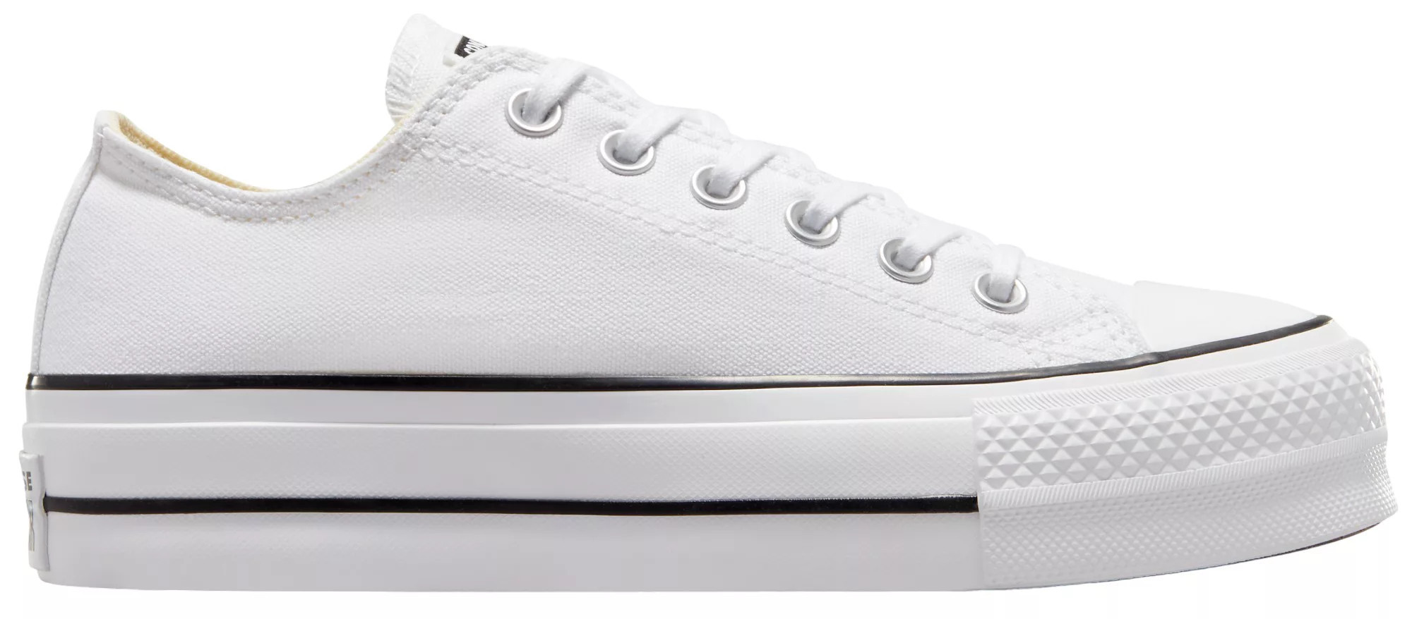 Converse Chuck Taylor All Star Lift Platform Low Top Shoes, Men's, M4/W6, White/White/White | DICK'S Sporting Goods
