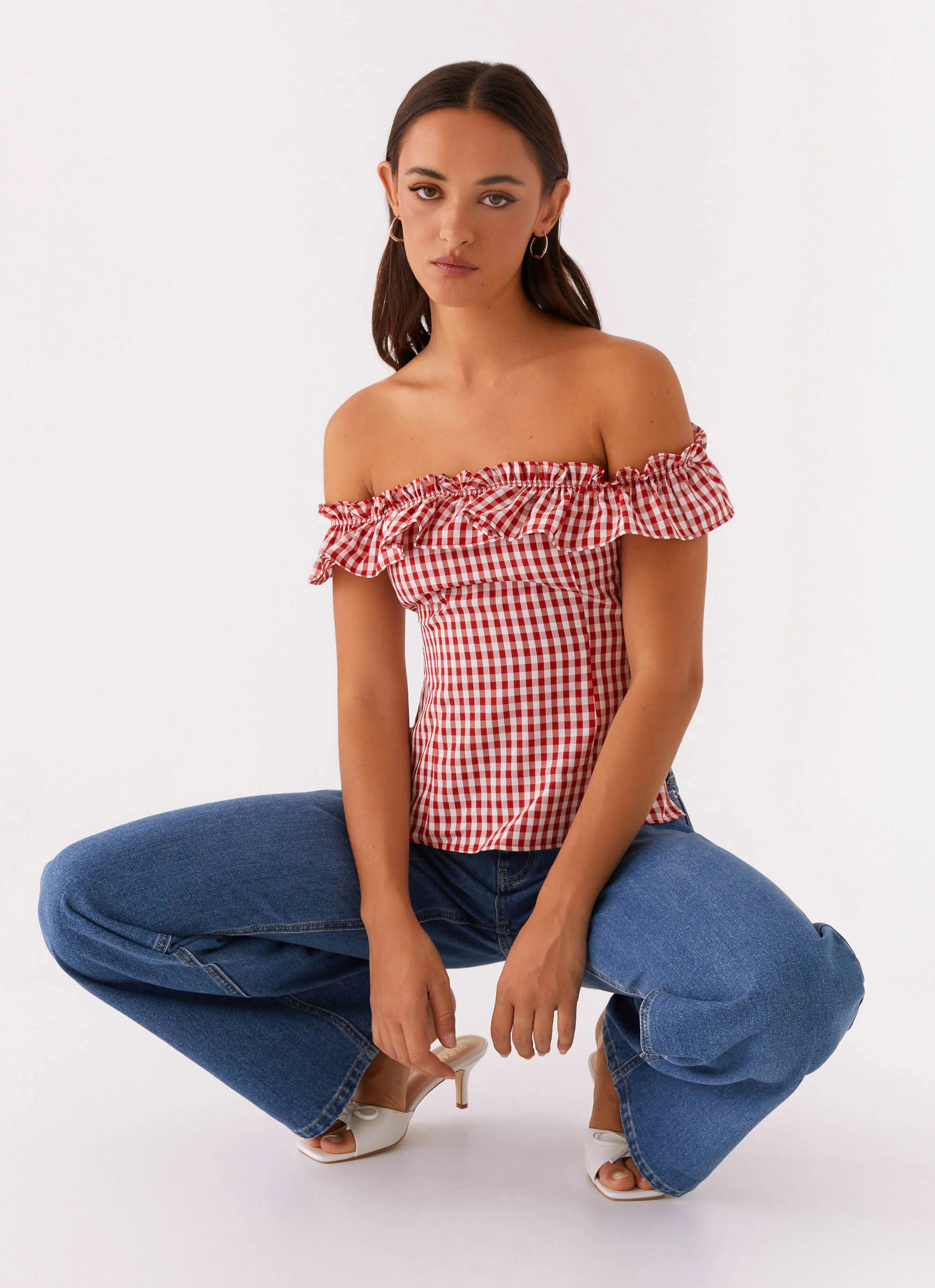 Gwyneth Top - Red Gingham | Peppermayo (Global)