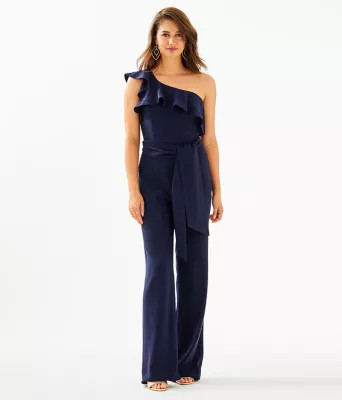 Lyra One-Shoulder Jumpsuit | Lilly Pulitzer