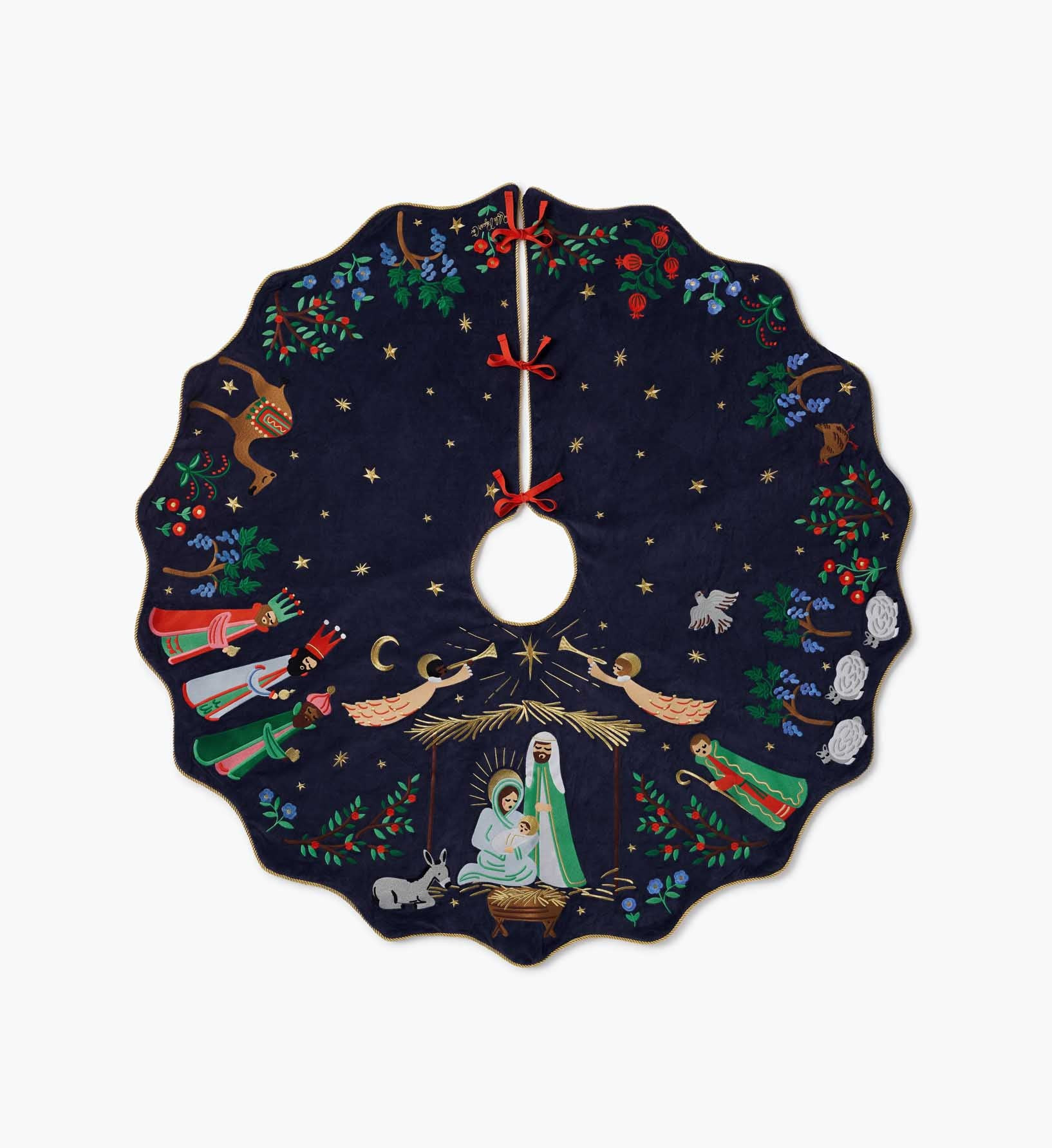Embroidered Tree Skirt | Rifle Paper Co.