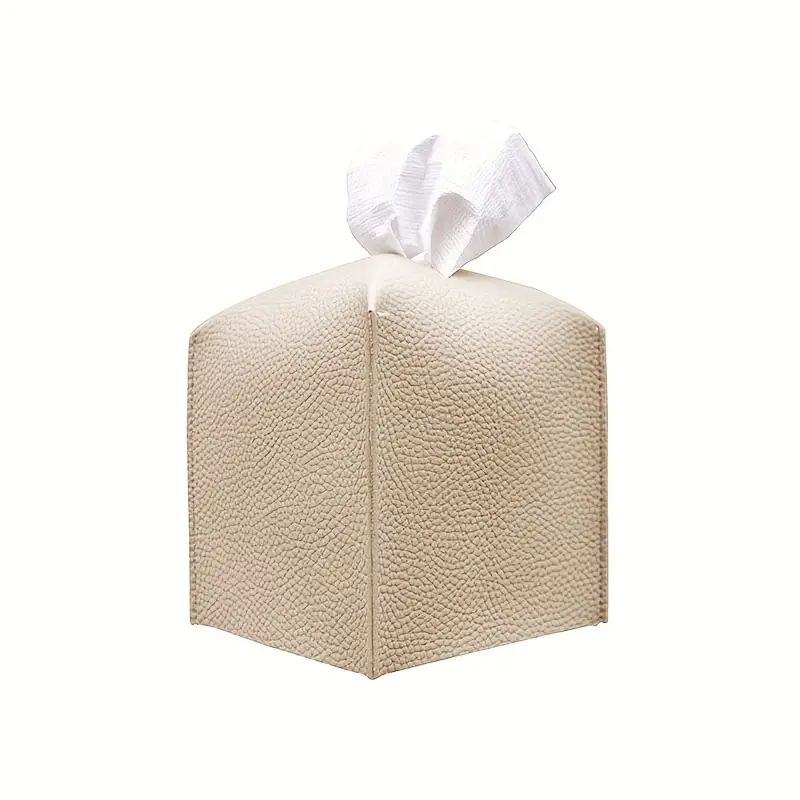 Pu Leather Square Tissue Box Cover Car mounted Cube Tissue - Temu | Temu Affiliate Program