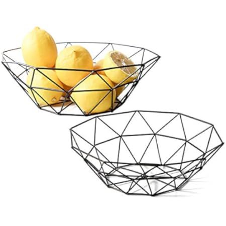 Fruit Bowl，Metal Wire Fruit Bowl For Kitchen Counter, Countertop, Home Decor, Table Centerpiece Deco | Amazon (US)